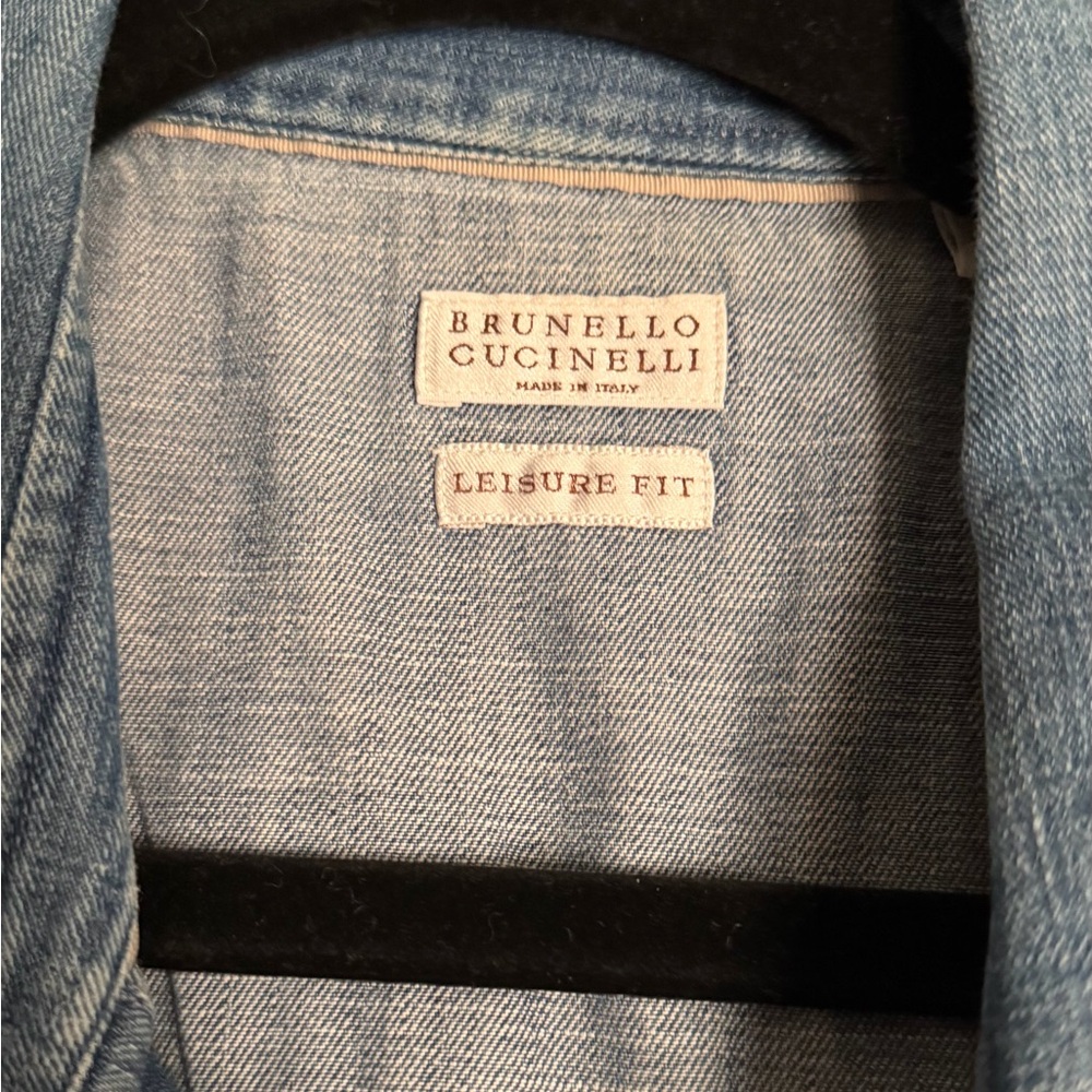 Brunello Cucinelli Denim Western Shirt - Picture 6 of 12